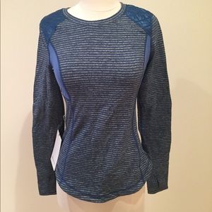 LULULEMON Striped Thermal Long Sleeve Tee